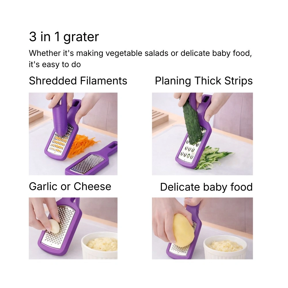 3 piece multi purpose grater