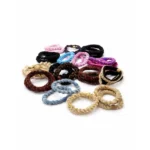 Textured Seamless Hair Rubber Bands