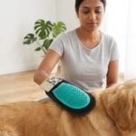 massage glove for dog and cat